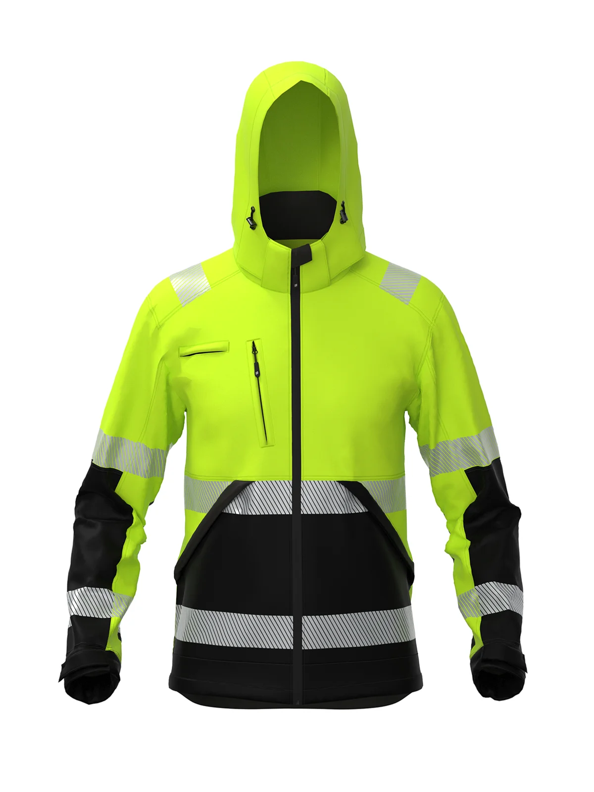 Softshell jakna VALENCIA Hi-vis Class 2