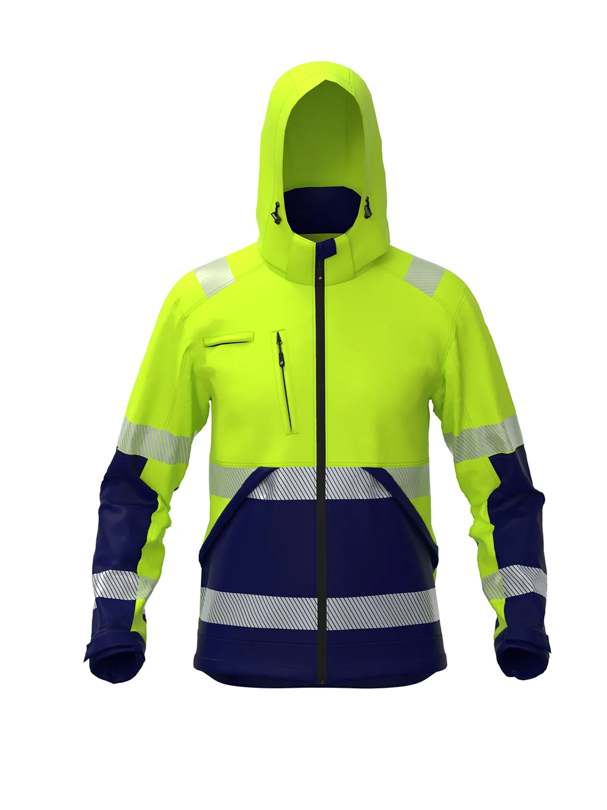 Softshell jakna VALENCIA Hi-vis Class 2 – pogled 6