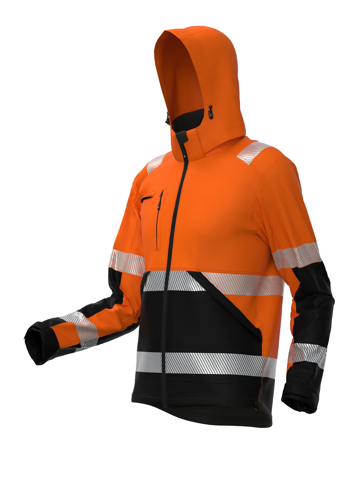 Softshell jakna VALENCIA Hi-vis Class 2 – pogled 12
