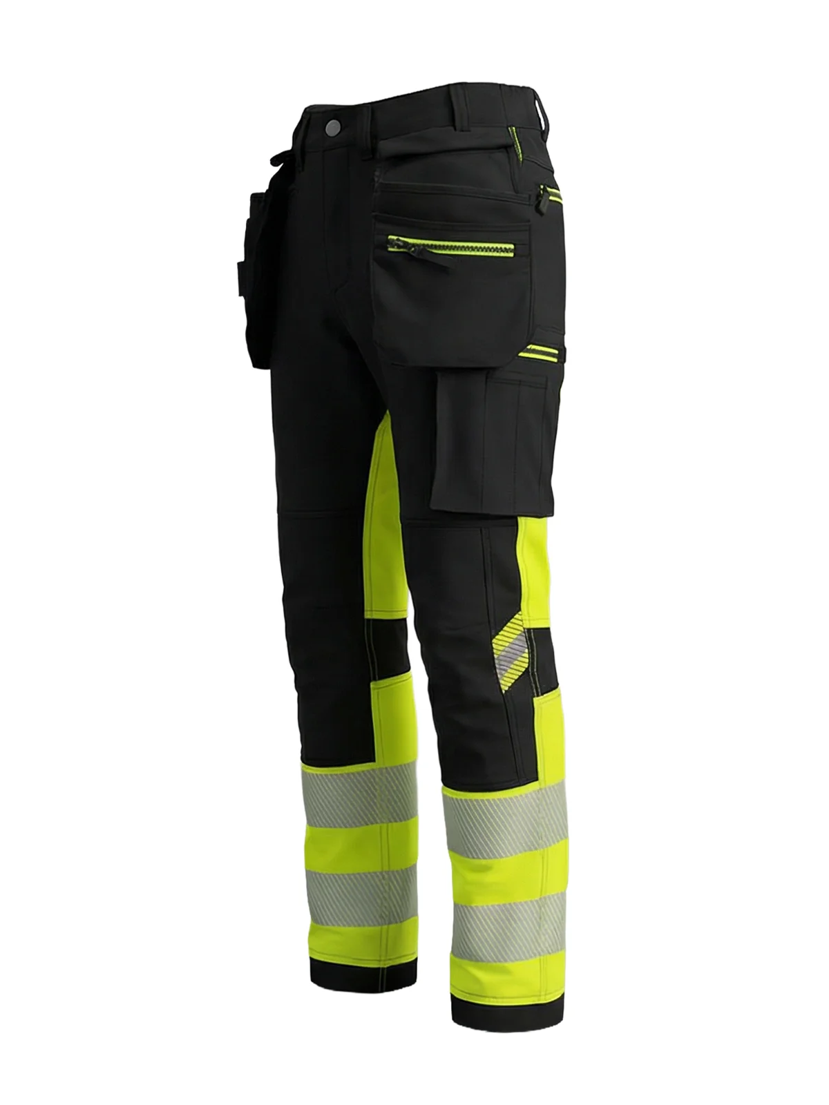 Rastezljive hlače 4-way stretch TENSION PRO Hi-vis Class 1 – pogled 3