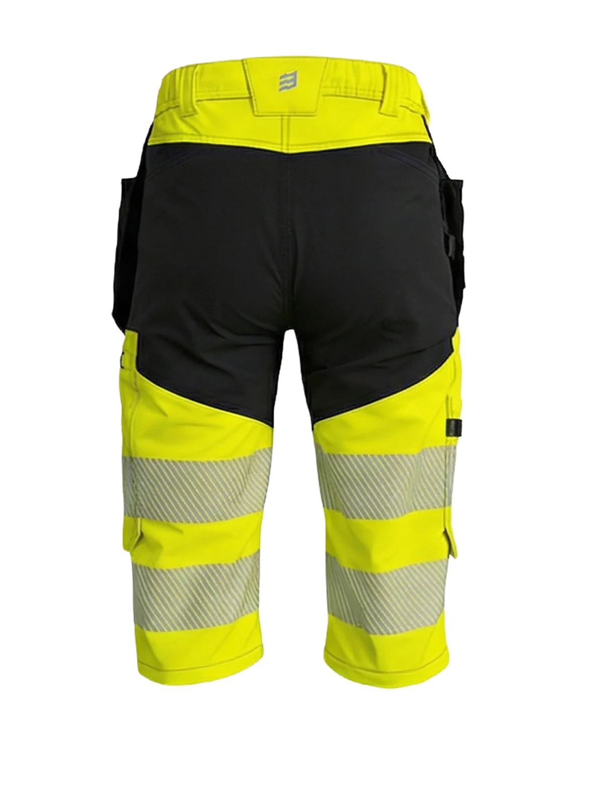 Tričetvrtinske hlače s elastičnim detaljima MASHUP PLUS Hi-vis Class 1 – pogled 4