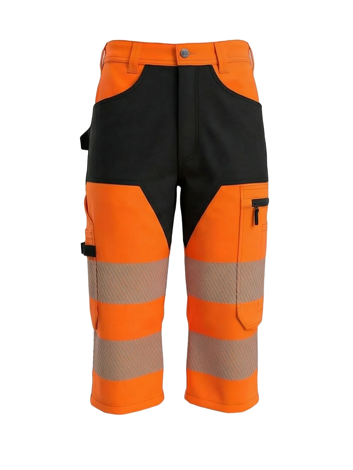 Tričetvrtinske hlače s elastičnim detaljima MASHUP Hi-vis Class 1 – pogled 5