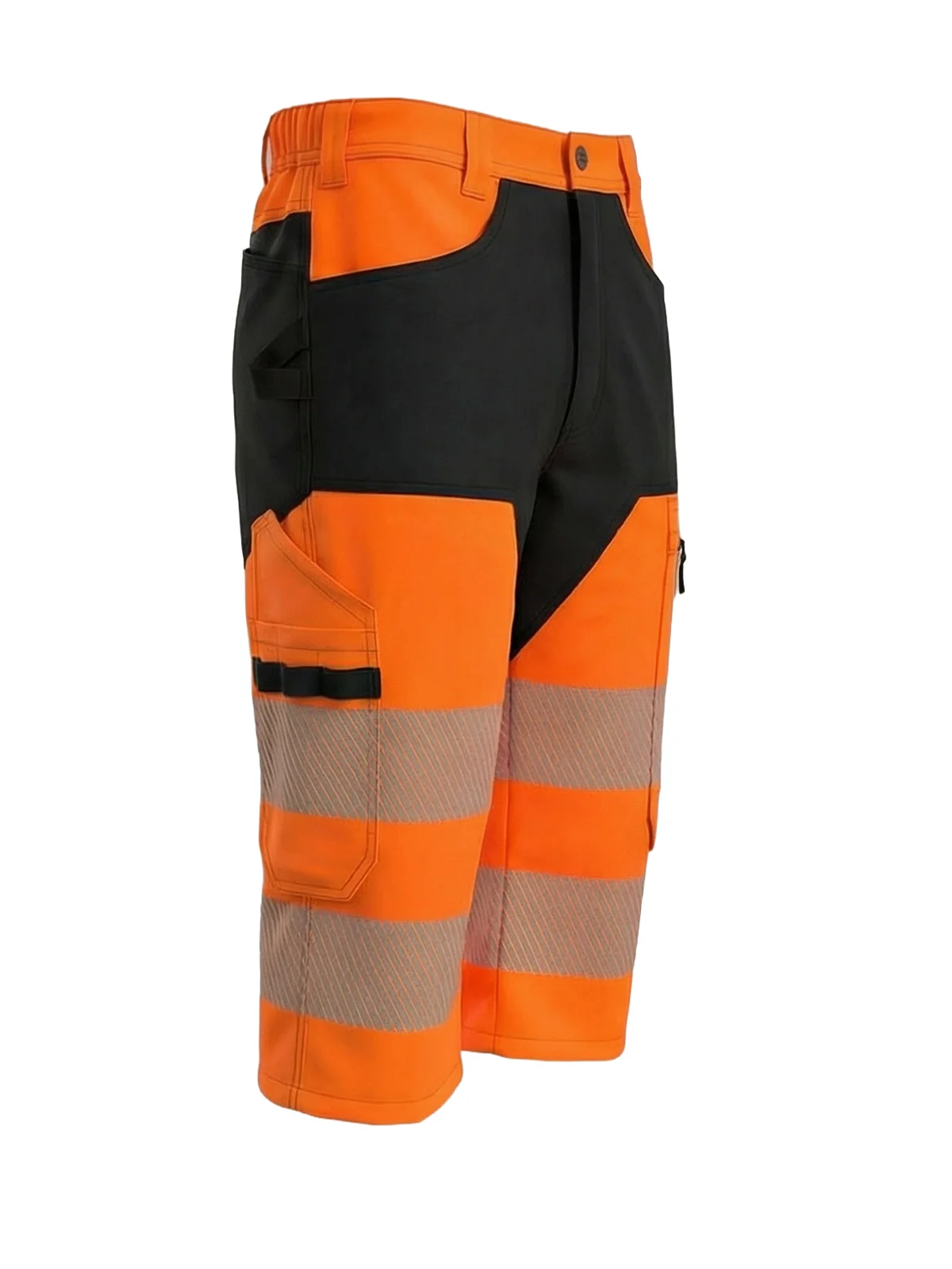 Tričetvrtinske hlače s elastičnim detaljima MASHUP Hi-vis Class 1 – pogled 7