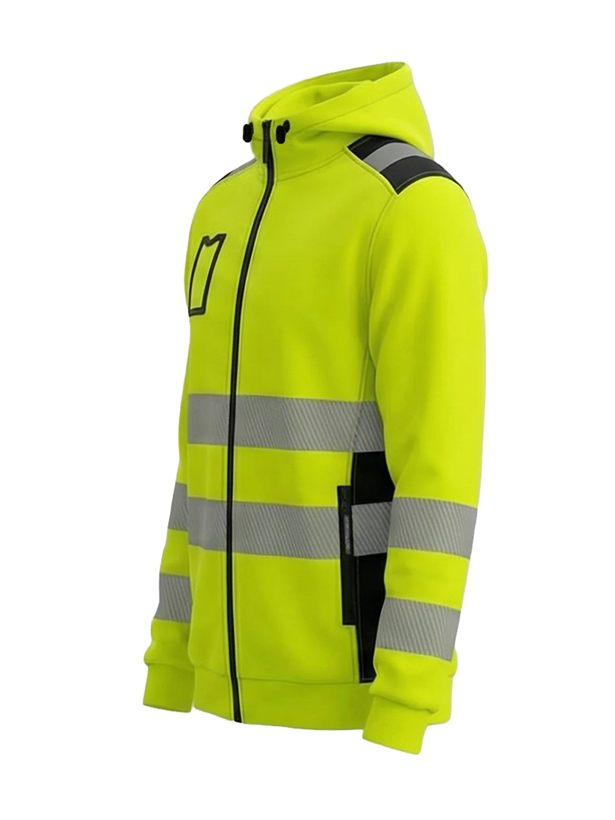 Dukserica s kapuljačom DELAVER Hi-vis Class 3 – pogled 3