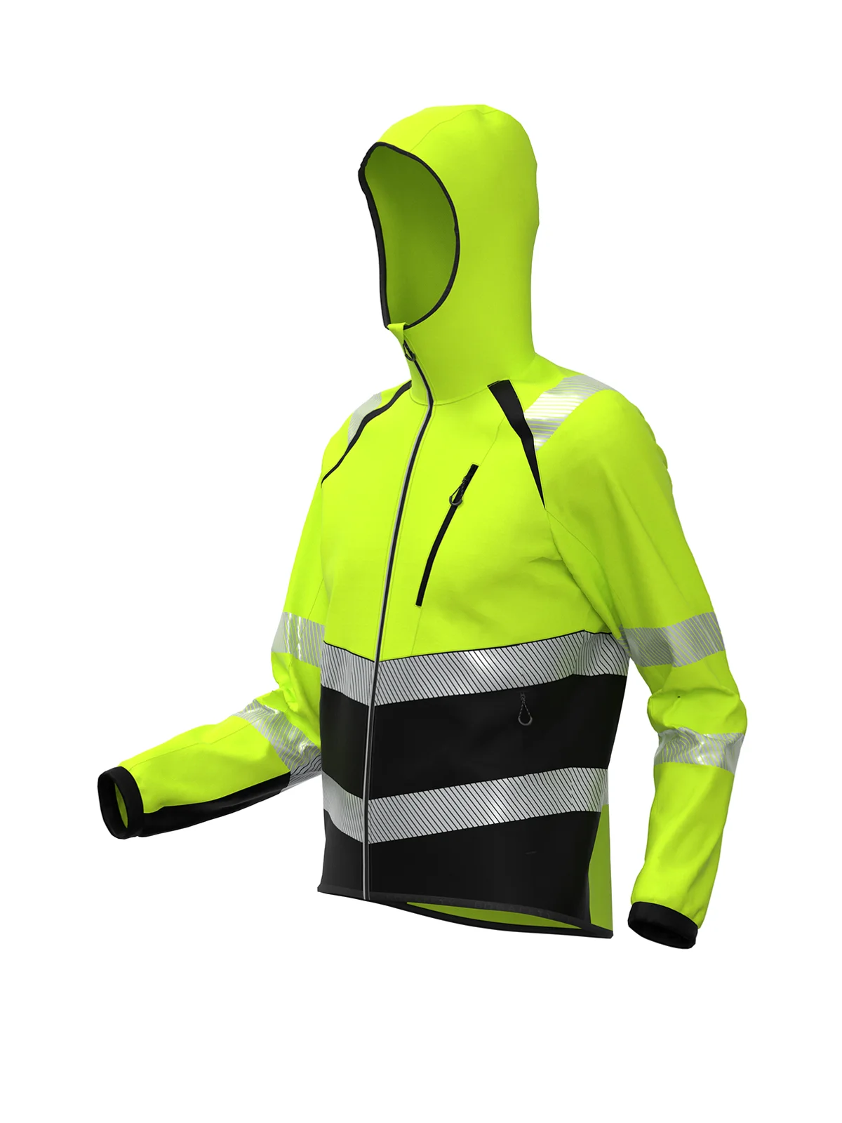 Softshell jakna TOPEK Hi-vis Class 2 – pogled 3