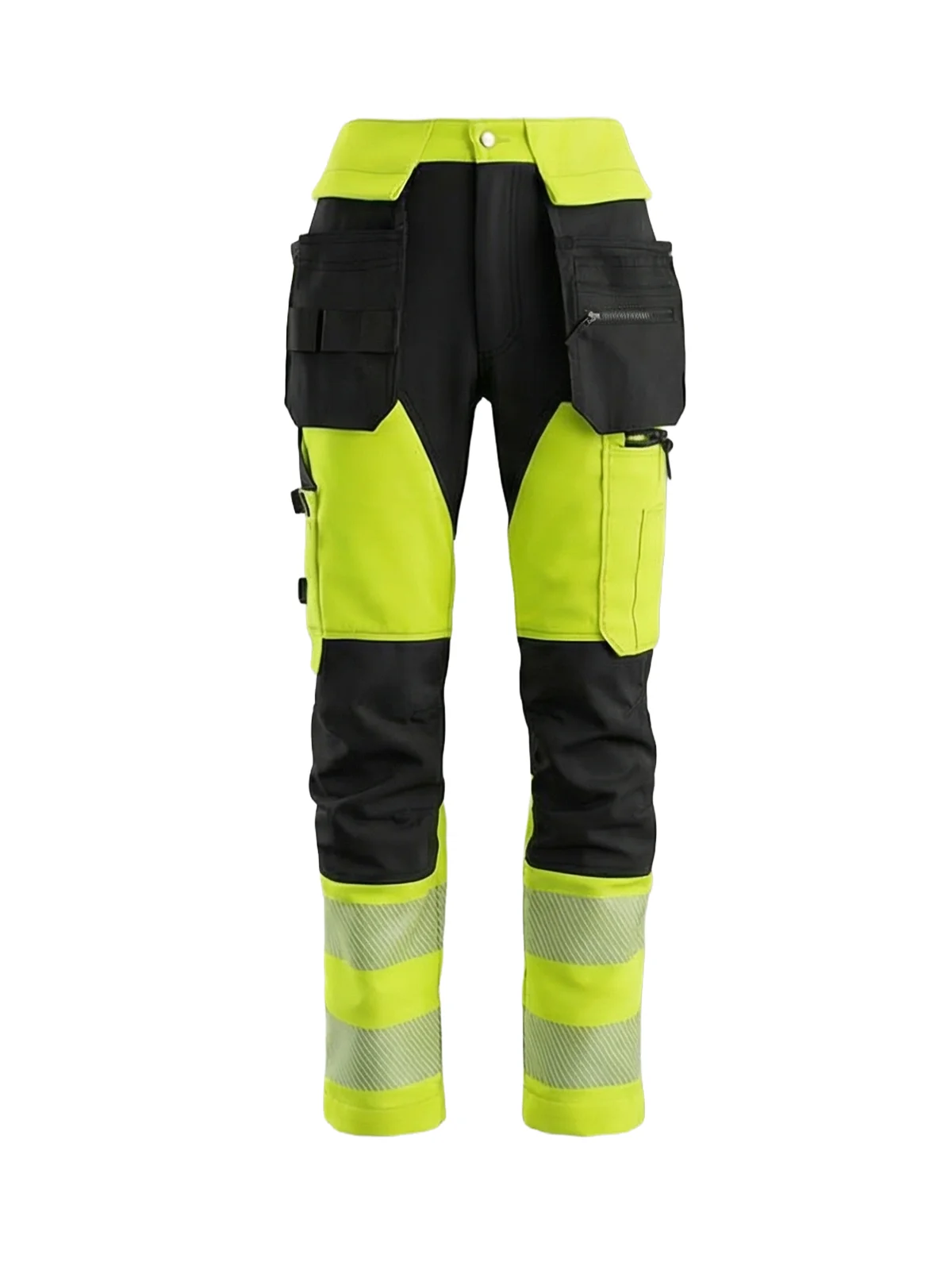 Hlače s elastičnim detaljima MASHUP PLUS Hi-vis Class 1